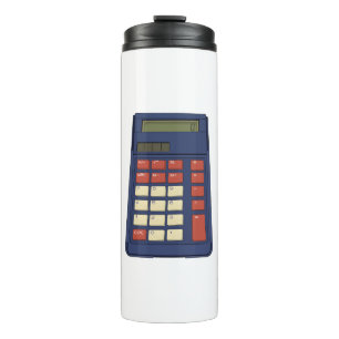 80's 90's Calculator Math School Nostalgia Thermal Tumbler