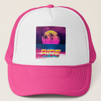 80's 90's Futuristic style Baseball Trucker Hat