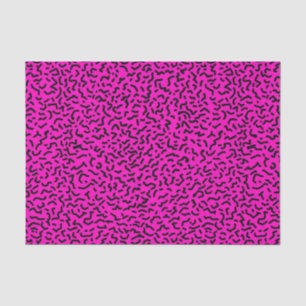 80's/90's Hot Pink Wiggly Retro Tissue Paper