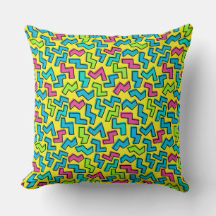 80's/90's Neon Pattern Cushion