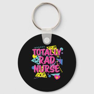80s 90s Nurse Costume Lazy Halloween Party Theme 1 Key Ring