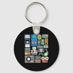 80s 90s Video Game Retro Vintage Clic Arcade Key Ring