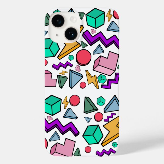 80s Aesthetic Vintage Retro Case-Mate iPhone Case (Back)