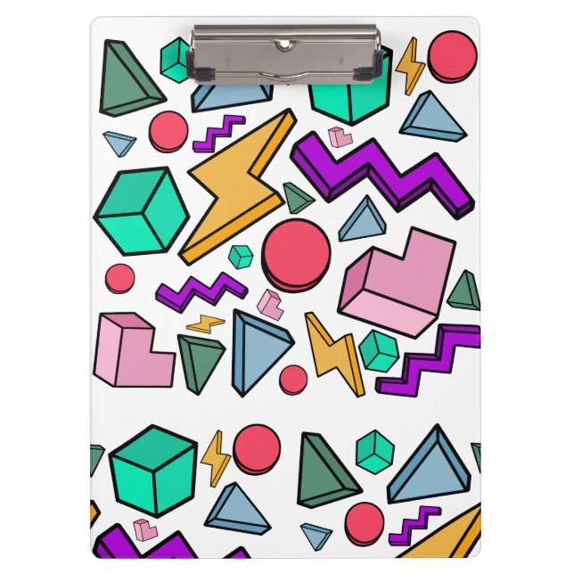 80s Aesthetic Vintage Retro Clipboard (Front)