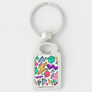 80s Aesthetic Vintage Retro Key Ring