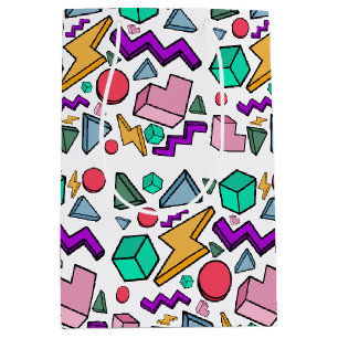 80s Aesthetic Vintage Retro Medium Gift Bag