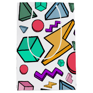 80s Aesthetic Vintage Retro Medium Gift Bag