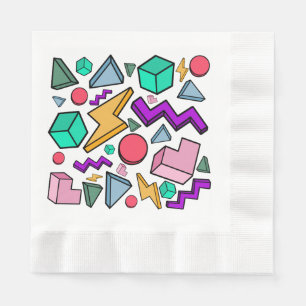 80s Aesthetic Vintage Retro Napkin