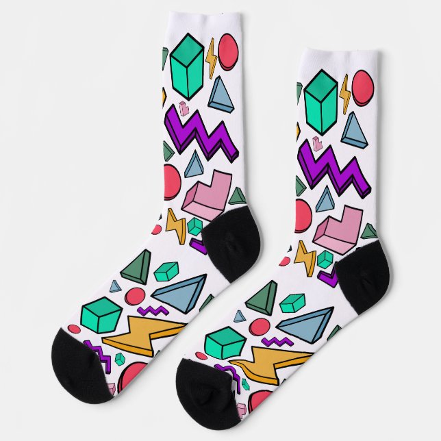 80s Aesthetic Vintage Retro Socks (Left)