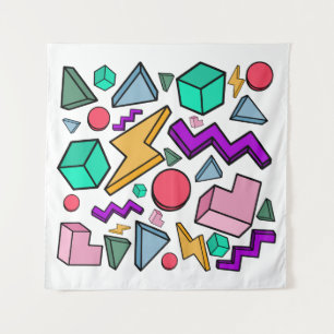 80s Aesthetic Vintage Retro Tapestry