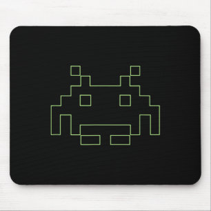80s Arcade Game Retro Space Alien Invaders Gamer  Mouse Pad