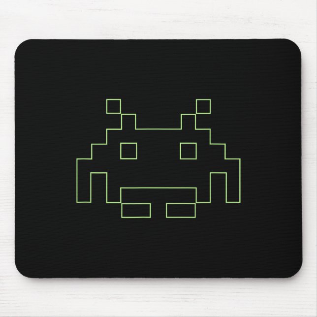 80s Arcade Game Retro Space Alien Invaders Gamer  Mouse Pad (Front)