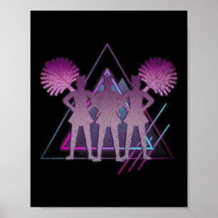 80s Art Vaporwave Aesthetics Cheerleading Cheerlea Poster