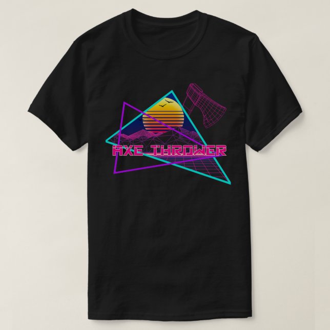 80s Axe Thrower T-Shirt (Design Front)