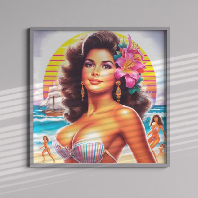 80s Beach Girl Poster (Creator Uploaded)