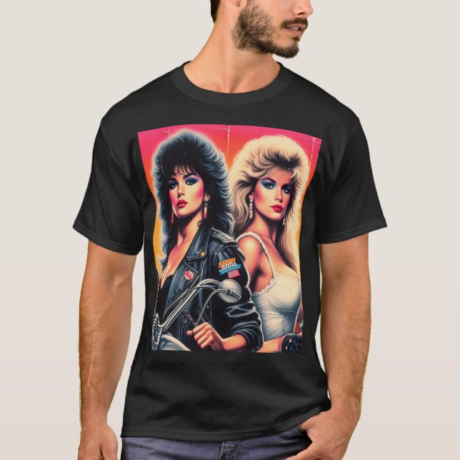 80s Biker Girls T-Shirt (Front)