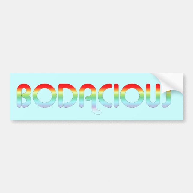 80s Bodacious Retro Bumper Sticker (Front)