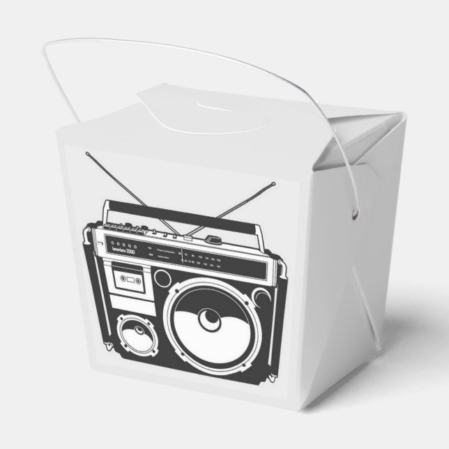 80s Boombox Favour Box (Back Side)