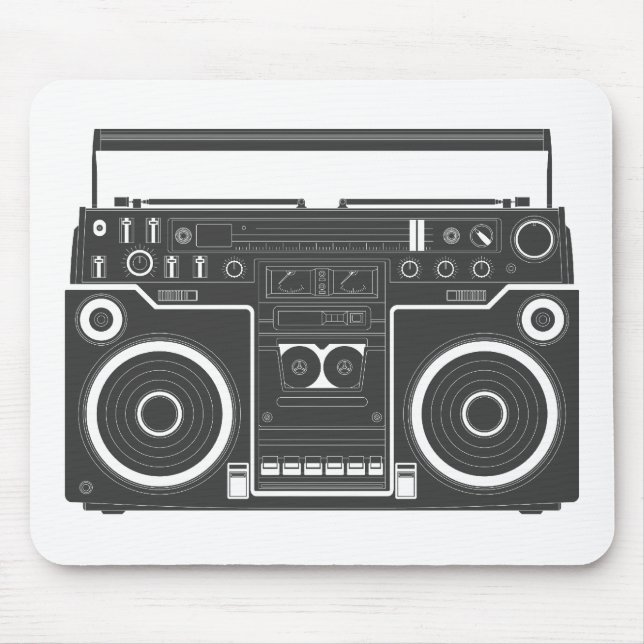80s Boombox Mouse Pad (Front)
