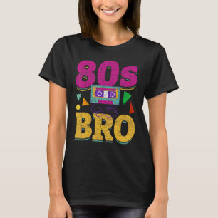 80s Bro Retro Cassette 1980s Costume Party Vintage T-Shirt