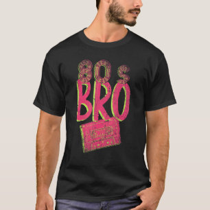 80s Bro Retro Cassette Costume Party 1980 Vintage T-Shirt