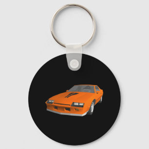 80s Camaro Sports Car: 3D Model: Keychain