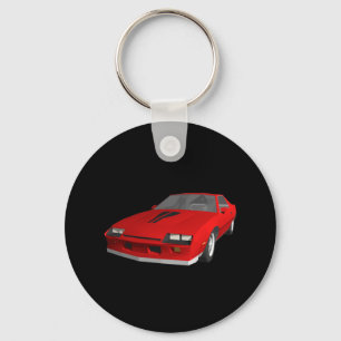 80s Camaro Sports Car: 3D Model: Keychain