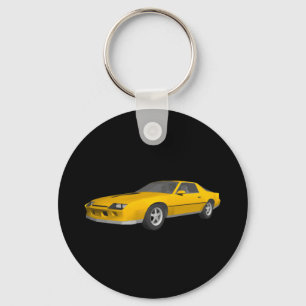80s Camaro Sports Car: 3D Model: Keychain