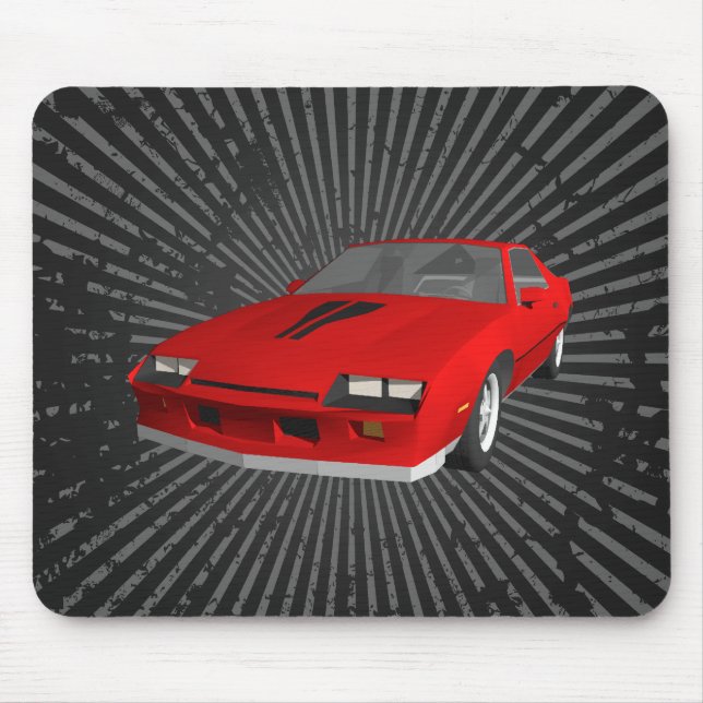 80's Camaro Sports Car: Custom Mousepad (Front)