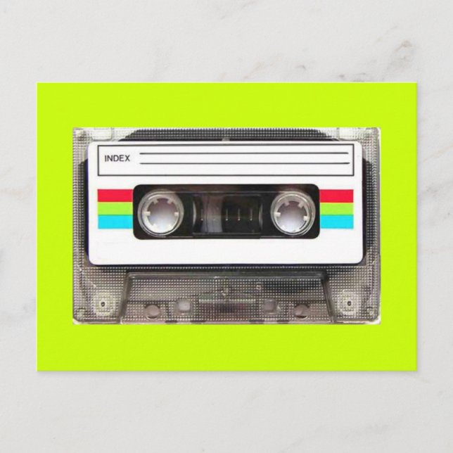 80s casette tape postcard (Front)