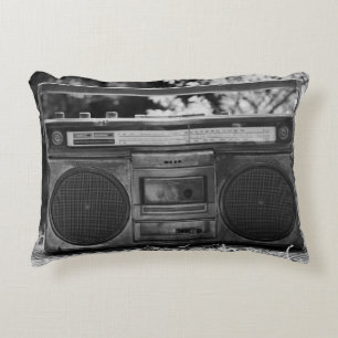 80s Cassette Stereo Boombox Decorative Cushion