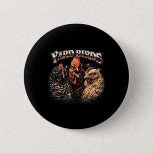 80s Ckyard Chicken Lover Heavy-metal Rock Music Vi 6 Cm Round Badge