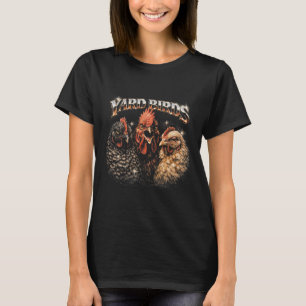 80s Ckyard Chicken Lover Heavy-metal Rock Music Vi T-Shirt