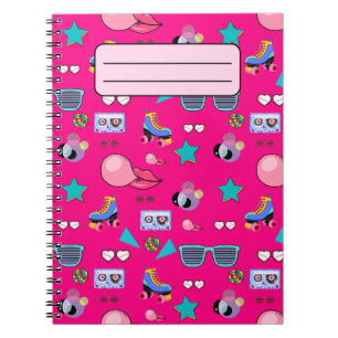 80s Costume Vibrant pink Retro culture pop Notebook