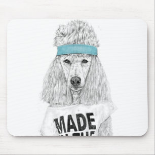 80s dog mouse pad