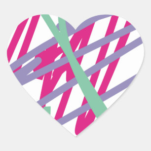 80s eighties vintage colours splash medley art gir heart sticker