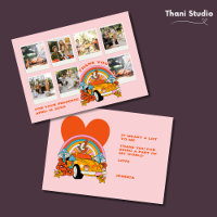 80s Flashback Vintage Retro Birthday Photo Pink