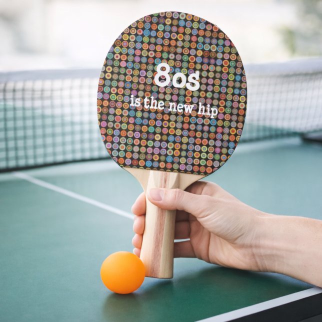 80s Funky Stylish Sophisticated Fancy Pattern Ping Pong Paddle (Creator Uploaded)