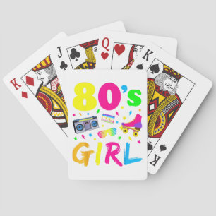 80's Girl Birthday Party Costume Retro Vintage Gif Playing Cards