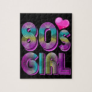 80's Girl Birthday Party Costume Retro Vintage Jigsaw Puzzle