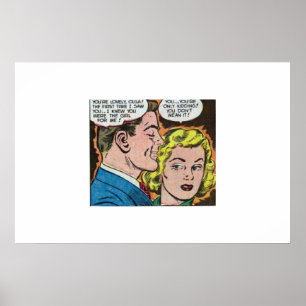 80s Golden age Horror vintage comics Poster