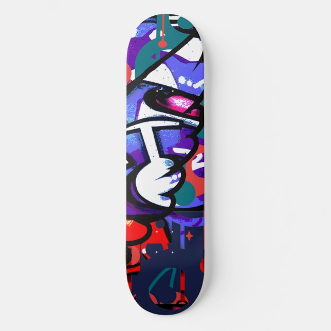 80s Graffiti Skateboard (Front)
