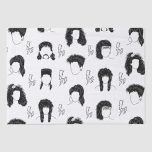 80s Hairstyles Tissue Paper