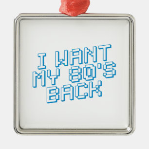 80s Lover Metal Ornament