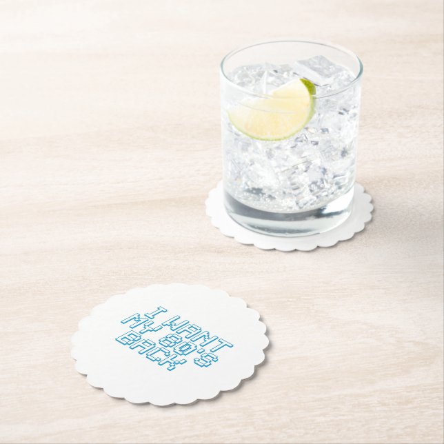 80s Lover Paper Coaster (Insitu)