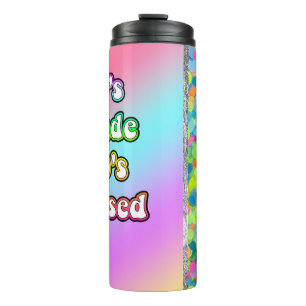 80's made 90's raised confetti thermal tumbler
