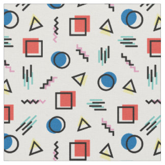 80's Memphis Abstract Style Fabric