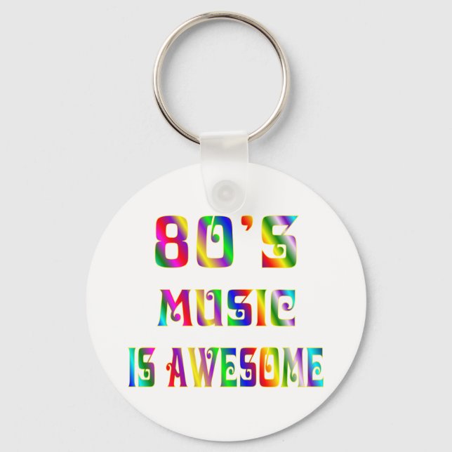 80s Music Key Ring (Front)