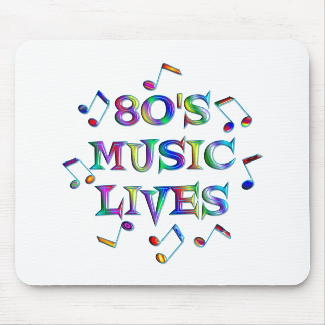80s Music Lives Mouse Pad (Front)