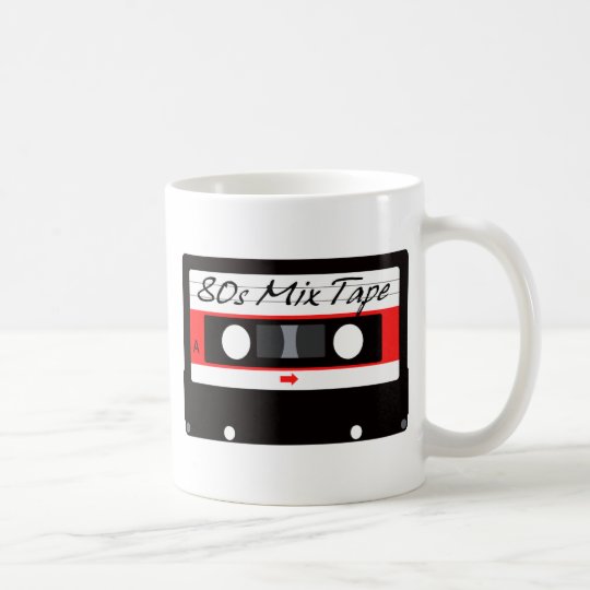 80s Music Mix Tape Cassette Coffee Mug